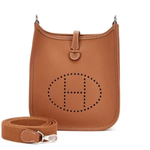 Mirror Quality Hermès Replicas - Gold Clémence Mini Evelyne