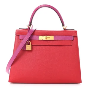 Mirror Quality Hermès Kelly 28 Chevre Rouge Casaque Replica