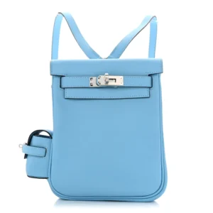 Mirror Quality Hermès Replica | Kelly Jump Backpack Swift Celeste