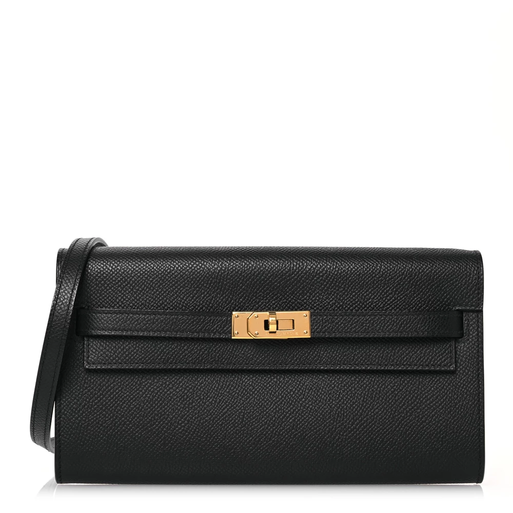 Mirror Quality Hermès Replicas – Kelly Wallet To Go Black - Premium Alternative Bag