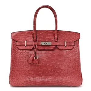 Mirror Quality Hermès Replica Matte Alligator Birkin 35 Bois de Rose