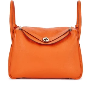 Mirror Quality Hermès Replicas | Orange H Lindy 30 Palladium