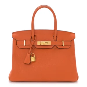 Mirror Quality Hermès Replicas - Togo Birkin 30 Orange