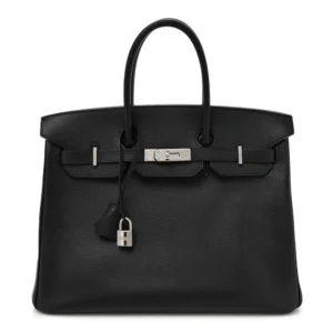 Mirror Quality Hermès Replicas - Vache Liégée Birkin 35 Black