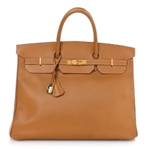 Premium Hermès Replica - Ardennes Birkin 40 Gold | Top Tier Hermes