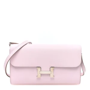 Premium Hermès Replica – Constance Wallet Mauve Pale