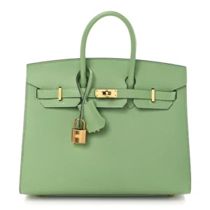 Premium Hermès Replica - Epsom Birkin 25 Sellier Vert Criquet