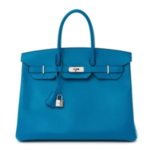 Premium Hermès Replica - Epsom Birkin 35 Bleu Zanzibar