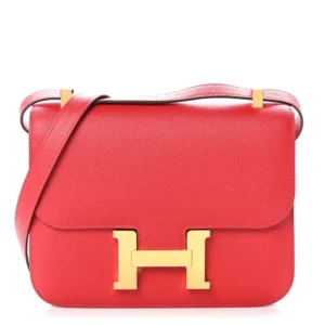 Premium Hermès Replica – Epsom Constance 1-24 Rouge Casaque