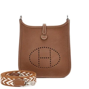 Premium Hermès Replica – Gold Clémence Mini Evelyne II 16