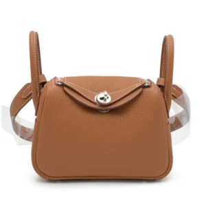 Premium Hermès Replica – Gold Clémence Mini Lindy II