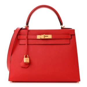 Premium Hermès Replica Kelly 28 Epsom Rouge Tomate Online