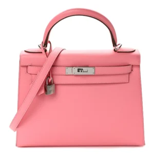 Premium Hermès Replica – Kelly 28 Rose Confetti