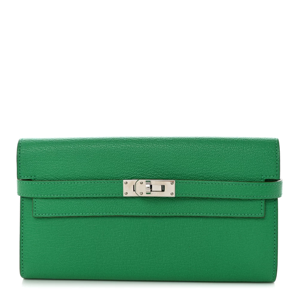 Premium Hermès Replica – Kelly Longue Wallet Bambou Chevre - Designer Inspired Luxury Bag