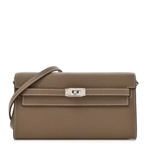 Premium Hermès Replica – Kelly Wallet To Go Epsom Etoupe | Top Tier