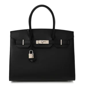 Premium Hermès Replica - Madame Calfskin Birkin Sellier 30 Black