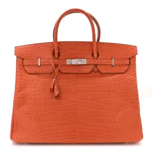 Premium Hermès Replica - Matte Alligator Birkin 40 Orange