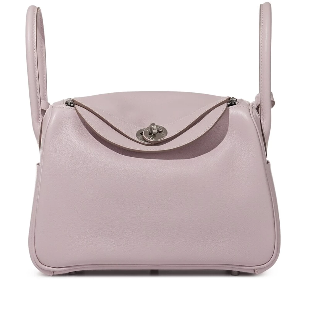 Premium Hermès Replica – Mauve Pâle Swift Lindy 26 Palladium