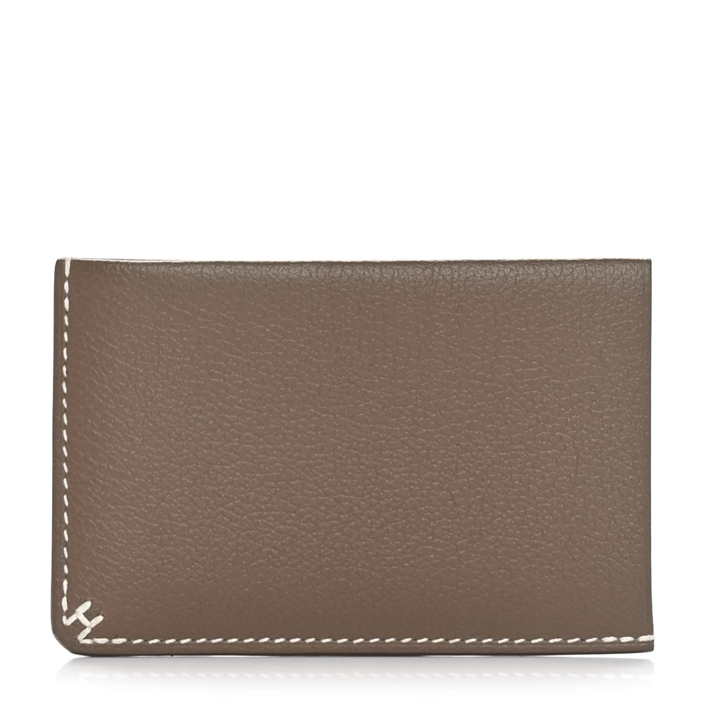 Premium Hermès Replica – Sellier Card Holder Etoupe Evercolor - Designer Inspired Luxury Bag