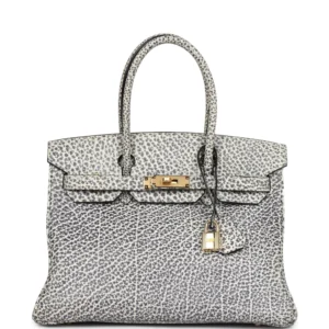 Vintage Birkin Dalmatian Buffalo - High-End Inspired