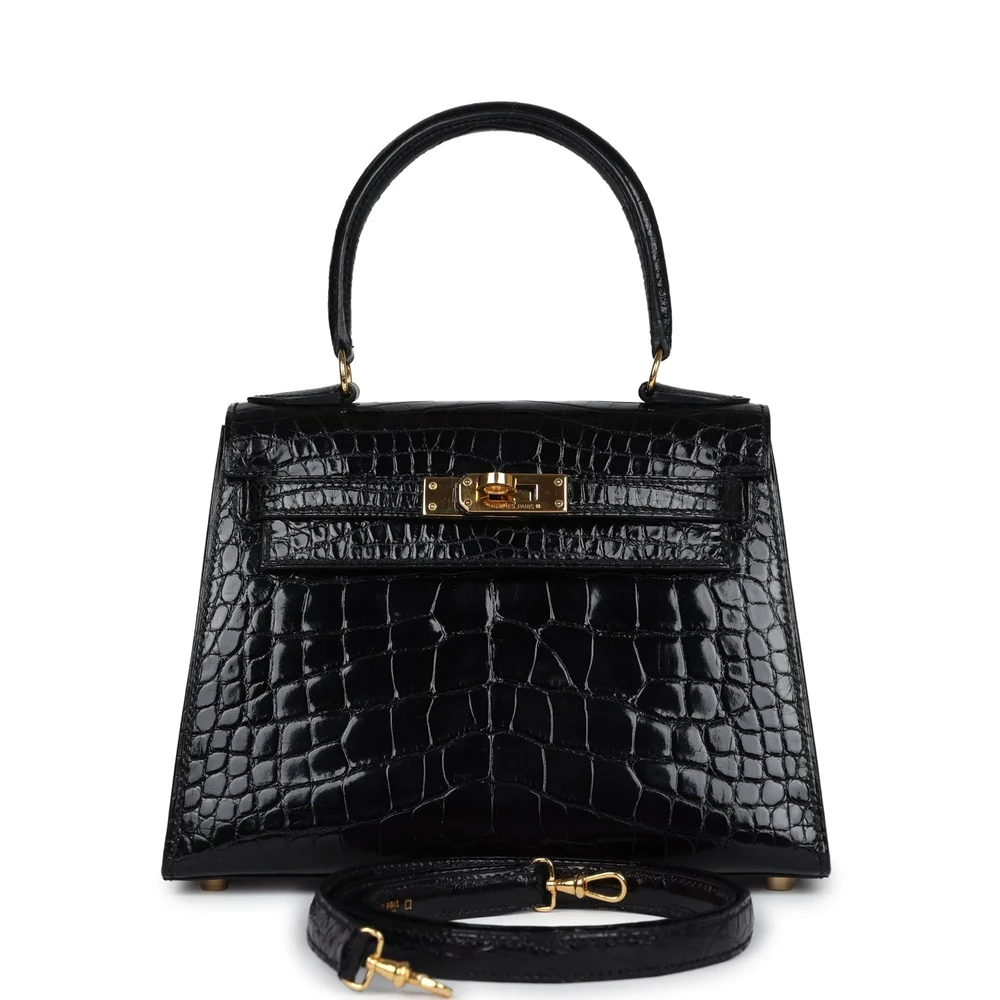 Vintage Hermès Kelly 20 Black Alligator – Best Replica - Premium Alternative Bag