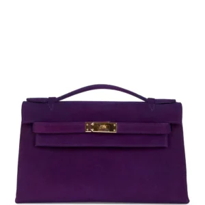 Vintage Hermès Kelly Pochette Violet Doblis - Premium Replica
